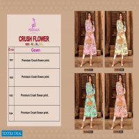POONAM CRUSH FLOWER GOWN PATTERN