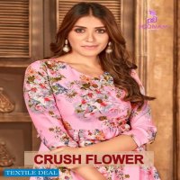 POONAM CRUSH FLOWER GOWN PATTERN