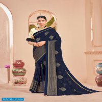 5D Manorama Wholesale Pure Chiffon Indian Sarees