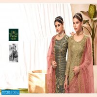 Meraki Fatima Noor Wholesale Butterfly Net With Work Salwar Suits