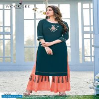 Wooglee Sunshine Wholesale Kurti With Sharara Catalogs