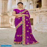 YNF Bindugiri Silk Wholesale Vichitra Silk Indian Sarees