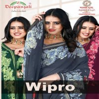 Manaspuja Wipro Wholesale Weightless Printed Indian Sarees