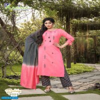 Karissa Radhika Vol-3 Wholesale Designer Kurti With Pant And Dupattas