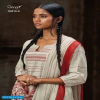 Ganga Mahonia S0816 Wholesale Premium Cotton Linen Printed Work Suits