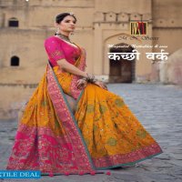 MN SAREE KACCHI WORK VOL 3 6201-6206 SERIES BANARAS SILK SAREE FOR WEDDING