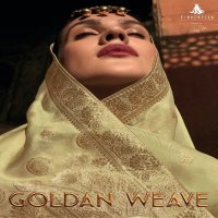 CINDRELLA GOLDAN WEAVE BANARASI SILK SALWAR KAMEEZ DESIGN