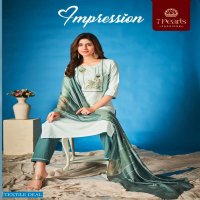 7 Pearls Impression Wholesale Full Stitched 3 Piece Dress