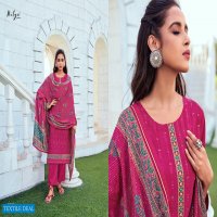 LT Nitya Pensri Wholesale Chinon Silk With Work Salwar Suits