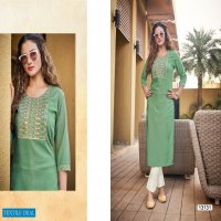 KALAROOP KIVI LIZA FANCY RAYON KURTI