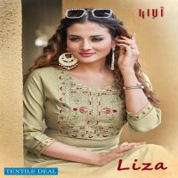 KALAROOP KIVI LIZA FANCY RAYON KURTI
