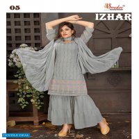 SMYLEE IZHAR FANCY KURTI WITH SHARARA & DUPATTA AVAILABLE AT LOWER PRICE
