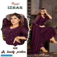 SMYLEE IZHAR FANCY KURTI WITH SHARARA & DUPATTA AVAILABLE AT LOWER PRICE