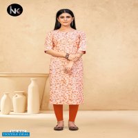 INK 9 Pushpa Vol-2 Wholesale Reyon Fabrics Long Kurtis