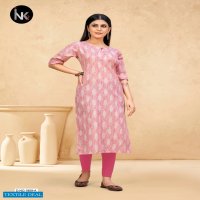 INK 9 Pushpa Vol-2 Wholesale Reyon Fabrics Long Kurtis