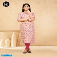 INK 9 Pushpa Vol-2 Wholesale Reyon Fabrics Long Kurtis