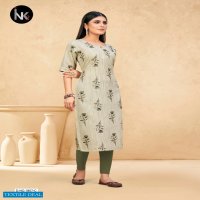 INK 9 Pushpa Vol-2 Wholesale Reyon Fabrics Long Kurtis