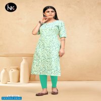 INK 9 Pushpa Vol-2 Wholesale Reyon Fabrics Long Kurtis