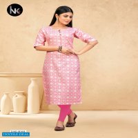 INK 9 Pushpa Vol-2 Wholesale Reyon Fabrics Long Kurtis