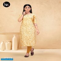 INK 9 Pushpa Vol-2 Wholesale Reyon Fabrics Long Kurtis