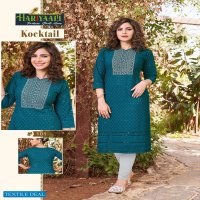 Hariyaali Kocktail Wholesale Reyon Schiffli Work Long Kurtis