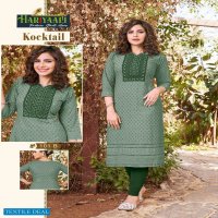 Hariyaali Kocktail Wholesale Reyon Schiffli Work Long Kurtis