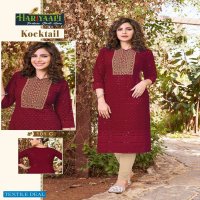 Hariyaali Kocktail Wholesale Reyon Schiffli Work Long Kurtis