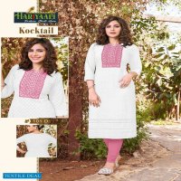 Hariyaali Kocktail Wholesale Reyon Schiffli Work Long Kurtis