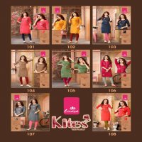 LIVASA KITES RAYON PRINT SIMPLE READYMADE KURTIS