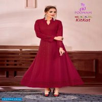 Poonam Kitkat Wholesale Anarkali Long Kurtis