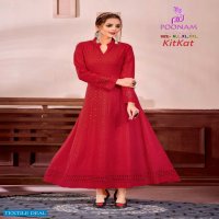 Poonam Kitkat Wholesale Anarkali Long Kurtis