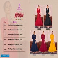 Poonam Kitkat Wholesale Anarkali Long Kurtis