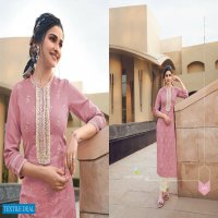 Vinay Tumbaa Summer Cool Wholesale Chanderi Cotton Kurti With Pants