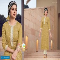 Vinay Tumbaa Summer Cool Wholesale Chanderi Cotton Kurti With Pants
