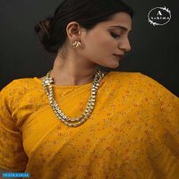 DARK CHINON BY ASHIMA FOIL PRINTED CLASSY LOOK SAREES