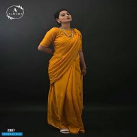 DARK CHINON BY ASHIMA FOIL PRINTED CLASSY LOOK SAREES