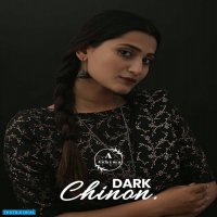 DARK CHINON BY ASHIMA FOIL PRINTED CLASSY LOOK SAREES