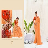 5D PRESENT CHANDNI CHIFFON FANCY SAREE SUPPLIER