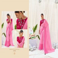 5D PRESENT CHANDNI CHIFFON FANCY SAREE SUPPLIER