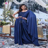 COCKTAIL FROM THE WEDDING SAGA BY S4U PARTY WEAR INDO WESTERN DRESSES COLLECTION