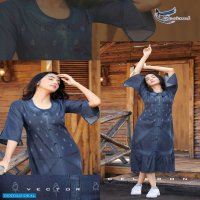 Seriema Kumb Classy Wholesale Denim Long Kurtis