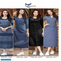 Seriema Kumb Classy Wholesale Denim Long Kurtis