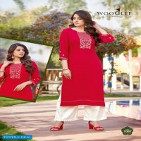 Wooglee Celebration Vol-15 Wholesale Heavy Reyon Kurti With Pants