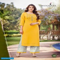 Wooglee Celebration Vol-15 Wholesale Heavy Reyon Kurti With Pants