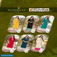 Wooglee Celebration Vol-15 Wholesale Heavy Reyon Kurti With Pants