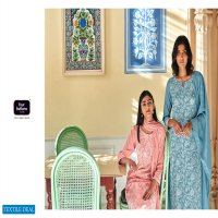 FOUR BUTTONS FOUR GEMS 5 VISCOSE SILK FANCY KURTI WITH BOTTOM & DUPATTA