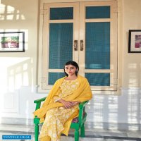 FOUR BUTTONS FOUR GEMS 5 VISCOSE SILK FANCY KURTI WITH BOTTOM & DUPATTA