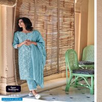 FOUR BUTTONS FOUR GEMS 5 VISCOSE SILK FANCY KURTI WITH BOTTOM & DUPATTA