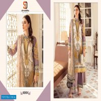 Shraddha Marjjan Vol-4 Wholesale Lawn Cotton With Heavy Work Suits