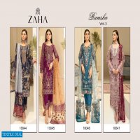 ZAHA RAMSHA VOL 3 HEAVY EMBROIDERY GEORGETTE DRESSES